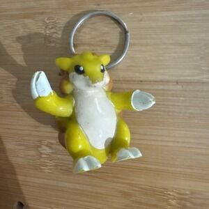 Sandslash Pokemon Keychain vtg Nintendo 1999 Key Chain toy figure Burger King BK